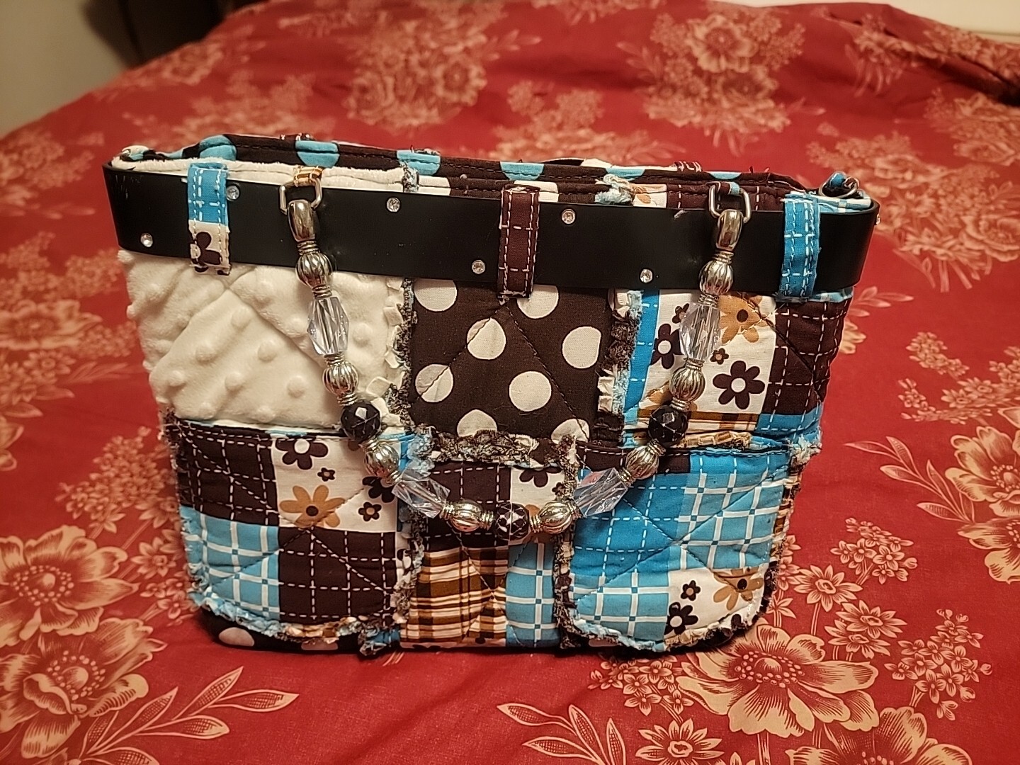 Unique Western Patchwork Buckle Shoulder Purse - image 2