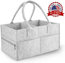 Canasta Organizador De Sinti  Gris Para Pa ales Juguetes Toallas De Beb  NEW US