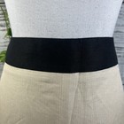 MNG Skirt size 6 Ivory Black Linen Straight Pencil Herringbone Knee Career Suit — photo 4