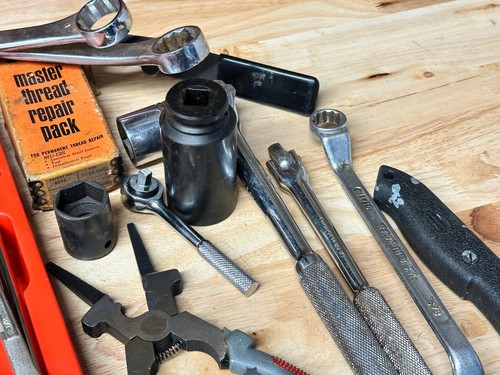 50pc+ Mechanics Tools, Wrenches, Sockets, Pliers, Specialty, Ratchet, SK & USA - Picture 9 of 12