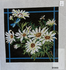 Susan Treglown 3300 Hand Painted Needlepoint Canvas / Daisy / Dragon Fly 13ct