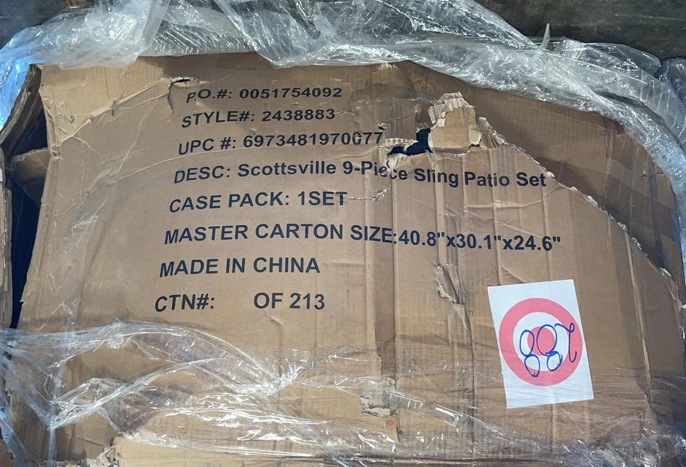 Courtyard Creations Scottsburg 9 Piece Sling Dining Set - PICK UP IN NJ - Image 4 of 4