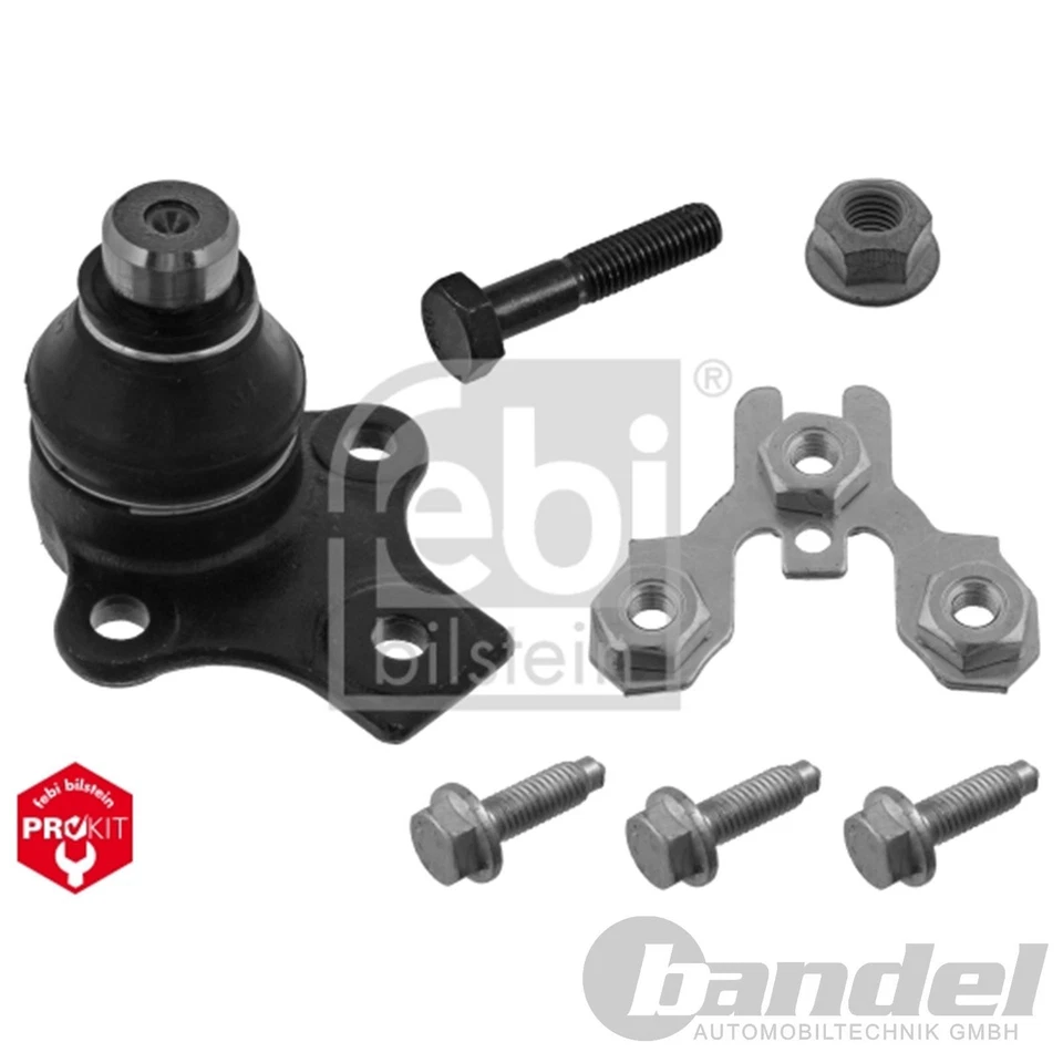 FEBI KIT BRACCI TRASVERSALI 12 pezzi ANTERIORE per VW GOLF 3 1H + CABRIO + VARIANT VENTO - Immagine 3 di 4