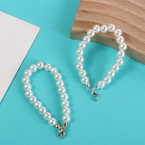 Beaded Pearl Lanyard Hanging Cord Phone Case Chain Handbag Belt - Zdjęcie 7 z 14
