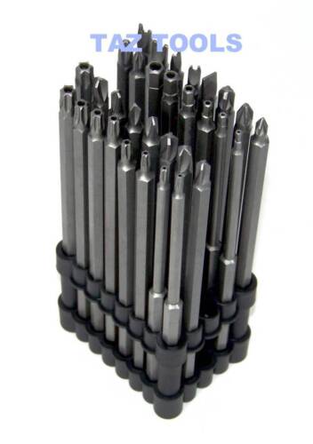 32 Stck. extra langer Sicherheits-Bit manipulationssicher Torx Star Tri Wing Pozi Schraubendreher - Bild 2 von 3