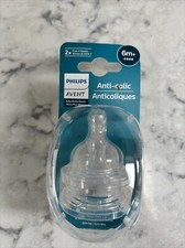 Philips Avent Anti-colic Baby Bottle Flow 2 Nipple. 6m . New