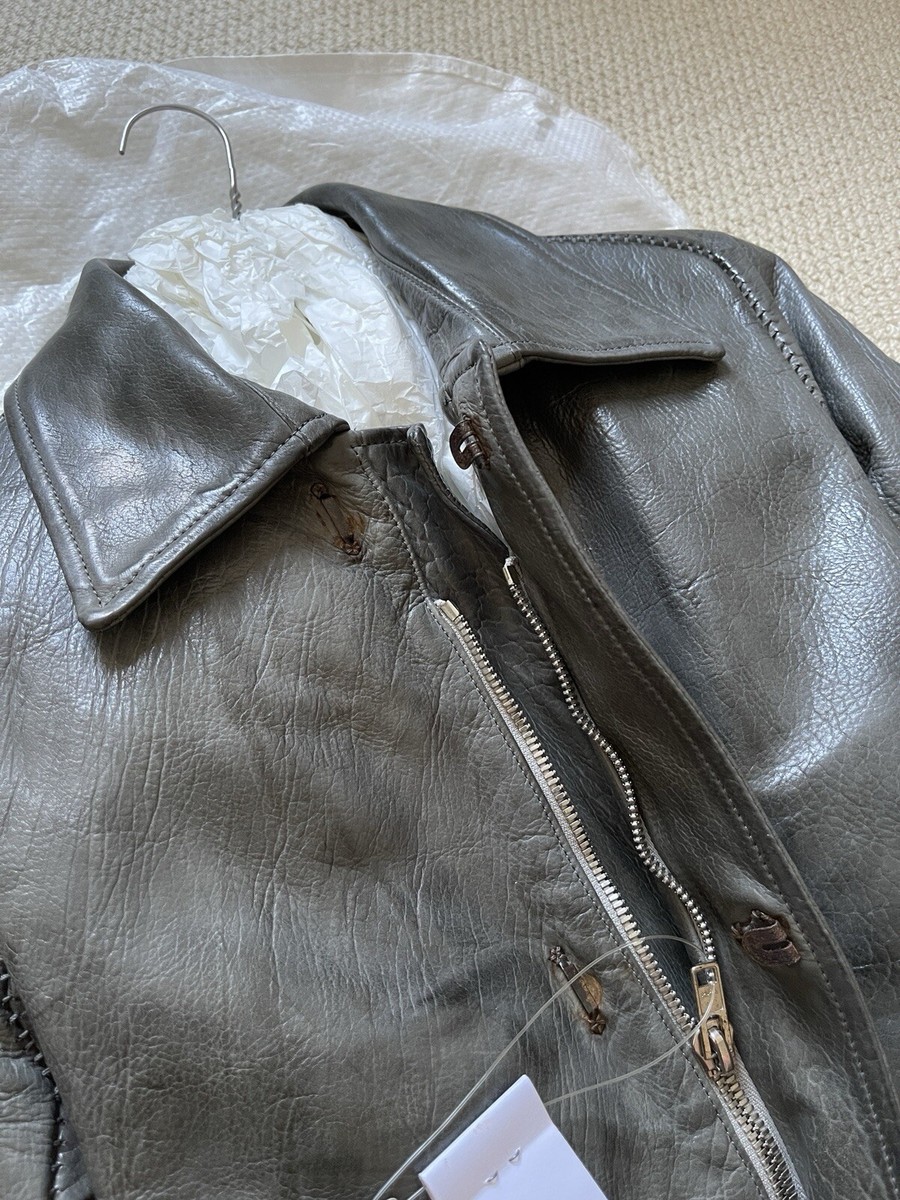Carol Christian Poell Object Dyed Lined Overlock Leather Jacket