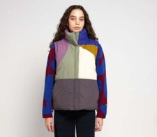 NWT Bobo Choses - Upcycled convertible color block puffer coat  vest - Small