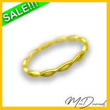 Twist Style Gold Ring in 14K Solid Yellow Gold NOW ON SALE!!!