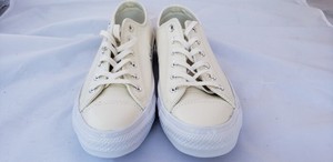 cream leather converse
