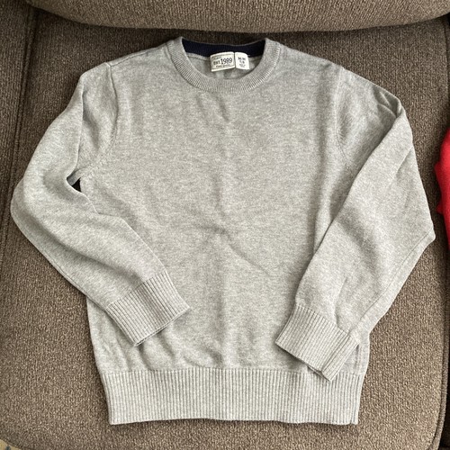 2 The Children's Place Boys Red & Gray Long Sleeves Pullover Sweater Size M 7/8 - Picture 3 of 10