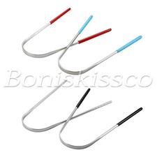 2pcs Stainless Steel Tongue Cleaner Scraper Oral Hygiene Bad Breath Care Tool