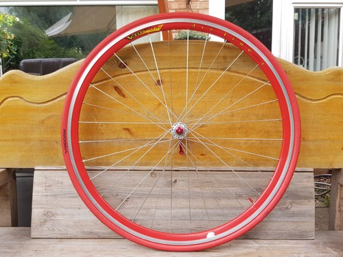 Retro Vintage Vuelta RODi Europe Airline 4 All-Red 700c wheelset + QRs & tyres - Picture 9 of 21