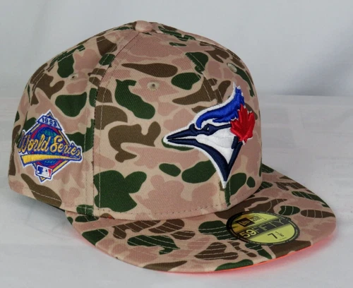 New Era 59Fifty Toronto Blue Jays 1993 World Series Duck Camo Fitted Hat 7 1/8