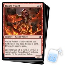 FISSURE WIZARD X4 Zendikar Rising ZNR Magic MTG MINT CARD