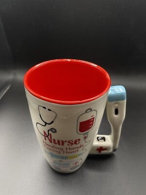 Nurse ~healing hands caring heart~ 20 oz Novelty coffee cup/mug | eBay
