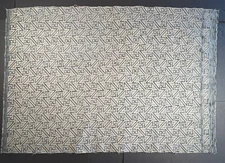 Fortuny SIMBOLI in black & silvery gold texture- 1 Yard (53x35 inches) #5773