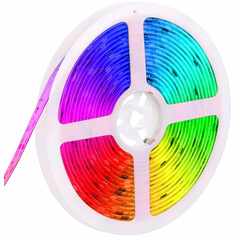 WLAN-RGBIC-LED-Lichtstreifen, Soundsteuerung, App, Sprachsteuerung, 5m - Bild 4 von 4