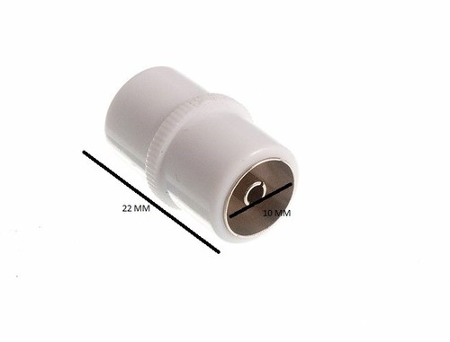 Koaxial TV Antennenanschluß Stecker InLine Metall Packung 10