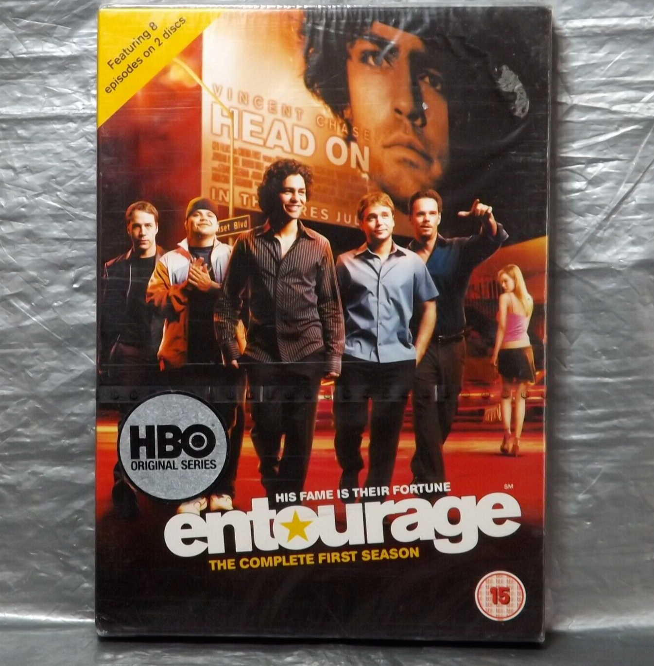 Entourage The Complete First Season DVD 2 Discs Rated 15 206 Minutes Sealed
