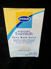 DR. SCHOLL  S Pedicure Essentials Foot Bath Salts Dead Sea Salts And Minerals.