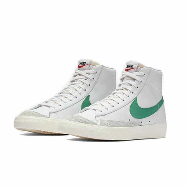 nike blazer mid 77 lucid green on feet