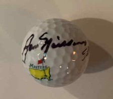jack nicklaus signed Masters Golf Ball Auto Psa/dna Coa Letter