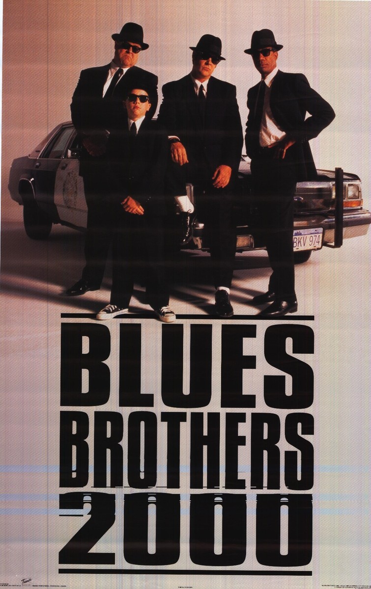 MOVIE POSTER ~ The Blues Brothers 2000 1998 Original Film Sheet