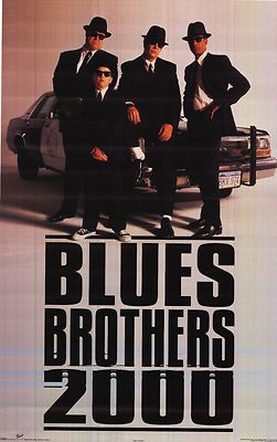MOVIE POSTER ~ The Blues Brothers 2000 1998 Original Film Sheet