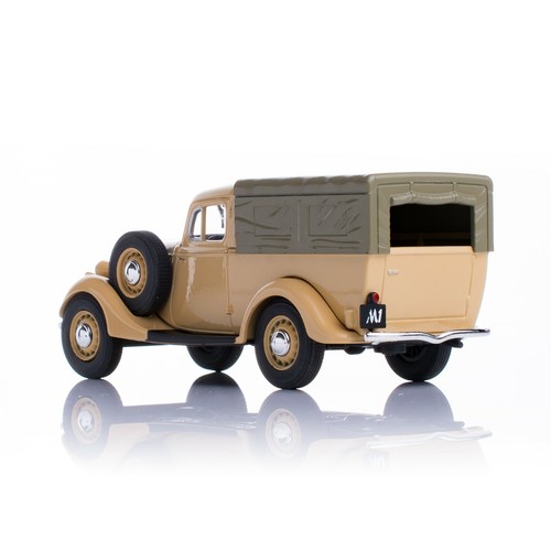 GAZ-M1 EMKA beige PickUp LKW mit Zelt Druckguss Modell 1:43 H555TBe - Bild 3 von 4