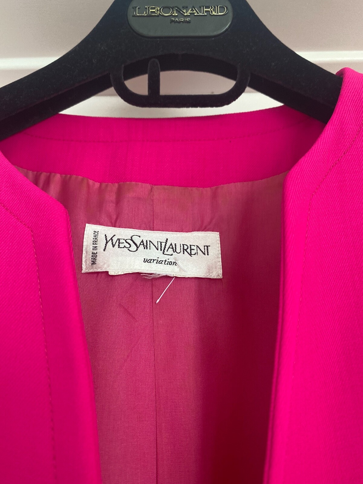 Abito giacca estivo leggero aderente YSL Yves Saint LAURENT Francia 40 S M 4 6