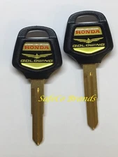 2-Honda Goldwing Key Blanks with Logo Fits 2001+ Uncut Blanks SafeCo Brands