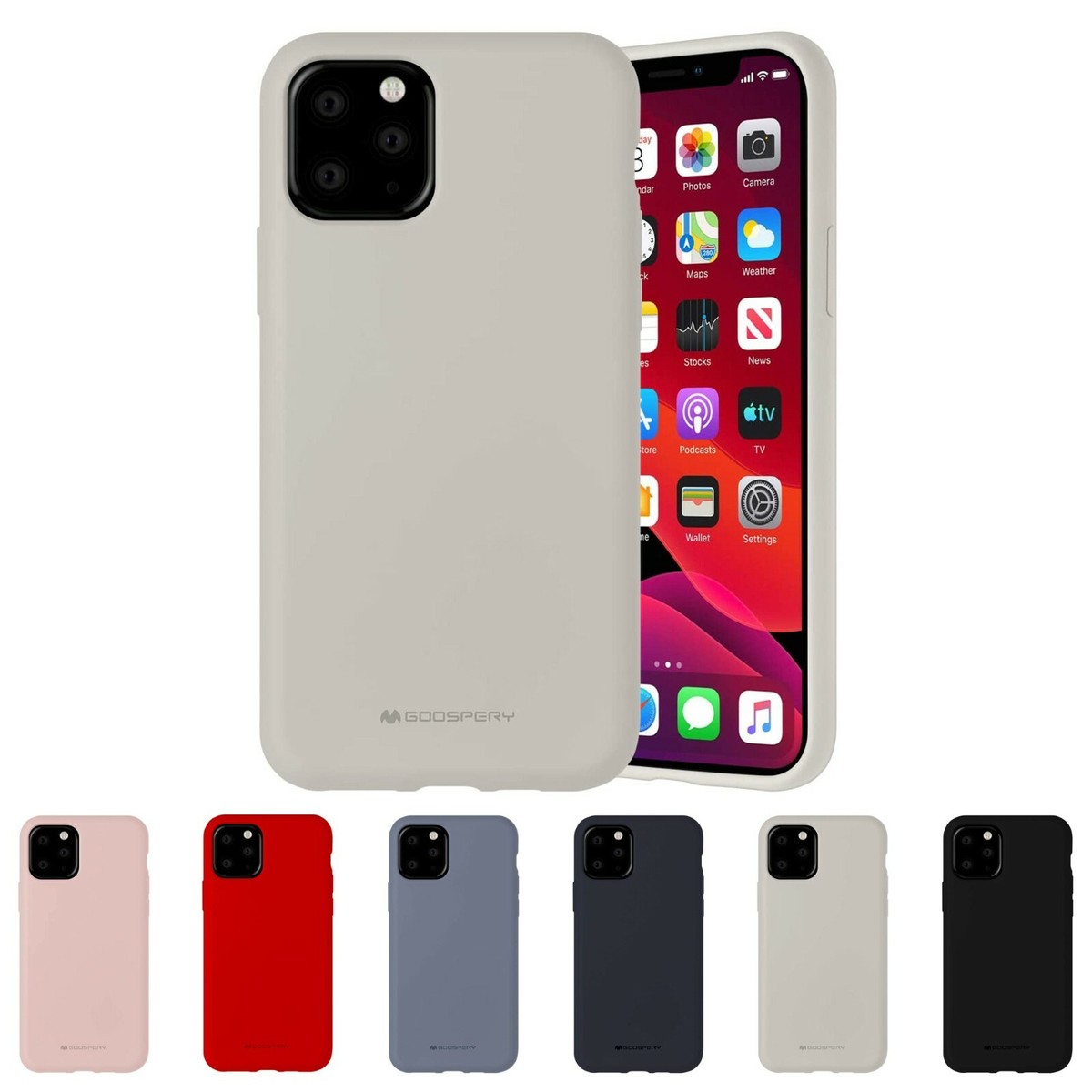 GOOSPERY Liquid Silicone Cover for iPhone 17 16 15 14 Pro Max Air Plus mini  Case