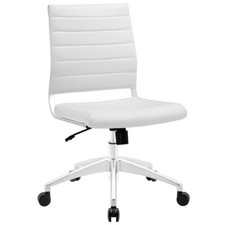 Modway Furniture Jive Armless Mid Back Office Chair, White - EEI-1525-WHI