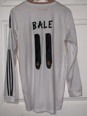 Real Madrid 13-14 Home Jersey Gareth Bale Long Sleeve (READ