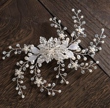 Bridal Pearl And Crystal Hair Clip, Hair Accessories