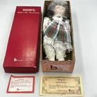 Vintage 1989/90 BRINN'S Collectible Porcelain Edition DOLL Peggie 12” COA OG Box