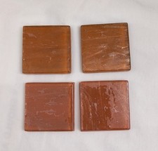 4 1.75 "X 1.75 " Glass Crackled Metallic Tile Italy Backsplash Light Copper