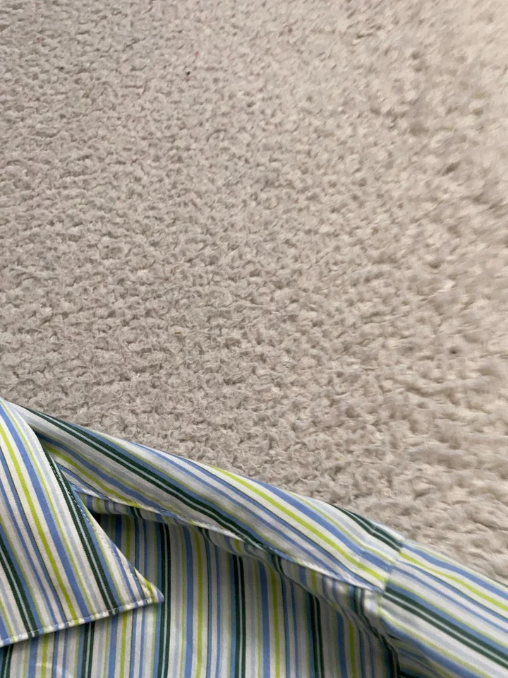 Camisa Reaction Hombre Rayas Manga Larga Abotonada Multicolor Talla L 16.5 32/33 Foto 4 de 4