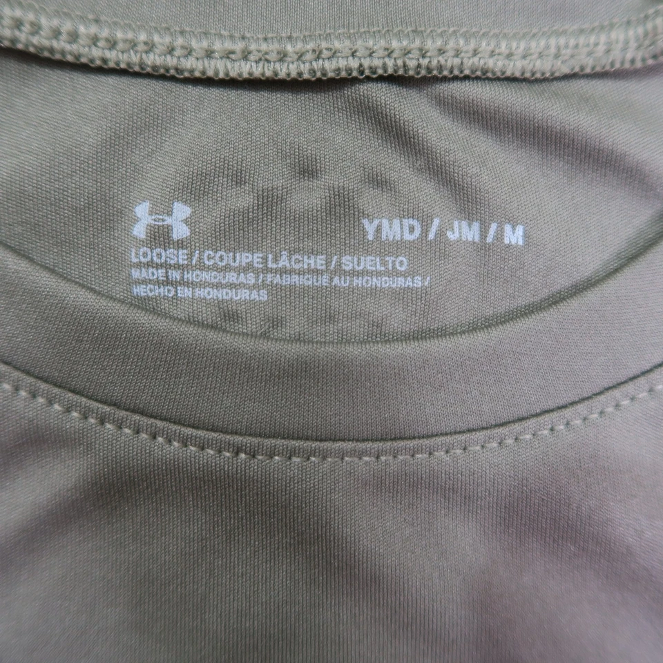 Camisa Under Armour Project Rock Juvenil Mediana Sangre Sudor Respeto Camiseta Entrenamiento Gimnasio Foto 3 de 4