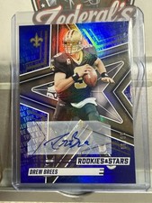 Panini Rookies & Stars 2025 Drew Brees True Blue Autograph /99 Saints NFL