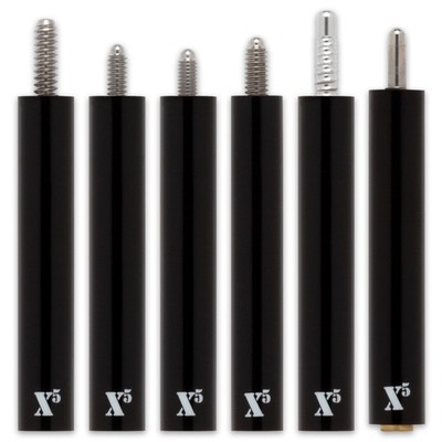 Action X5 EXTFX5B 5'' Black Forward Pool Cue Extension