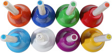 8 Note Hand bells, Colorful Handbells Musical Instrument for Kids Adults Scho...