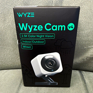Wyze Cam v4 2.5K Wi-Fi filaire Couleur intérieure/extérieure vision nocturne Audio à deux voies