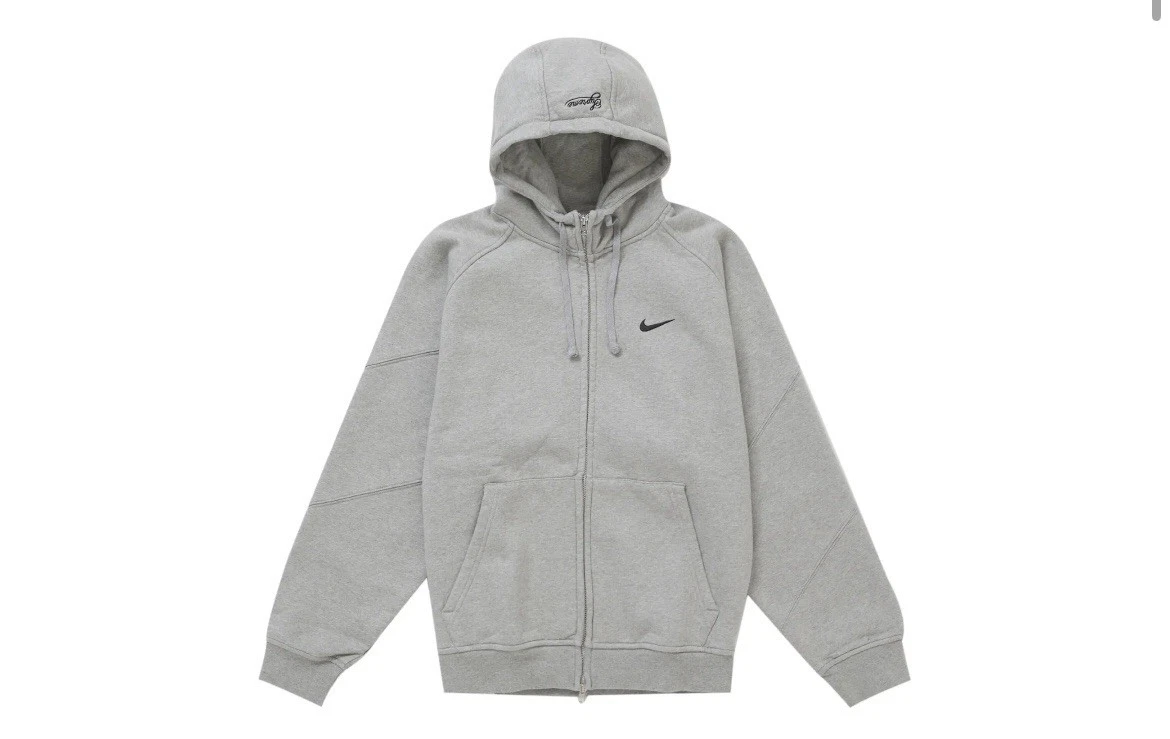Sweat à capuche zippé Supreme Nike gris L SS25 commande confirmée