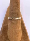 Vintage Sterling Silver with Twist Design Band Ring - Size 7-1/2