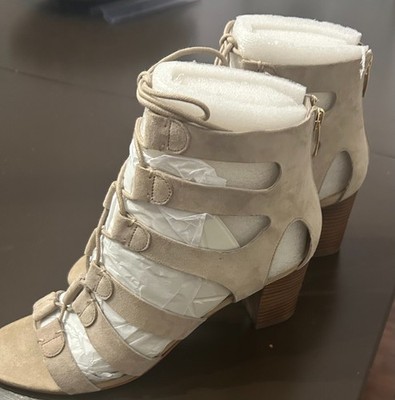 Marc Jacobs Women's Nubuck Lace-Up Block Heel Sandals US Size 11 New, Never Worn
