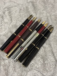 Fountain Pen Lot 7 pcs – 2+ Sailor Japan – Untested – Parts/Repair