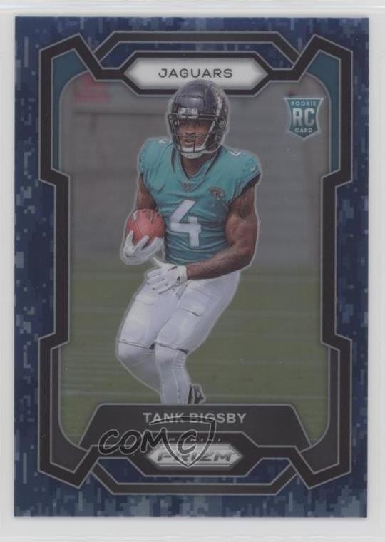 2023 Panini Prizm Rookies Navy Camo Prizm 12/25 Tank Bigsby #348 Rookie RC 0m89