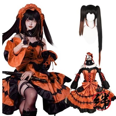 Date-Alive Cosplay mit Perücke Tokisaki Kyozo Größe XL